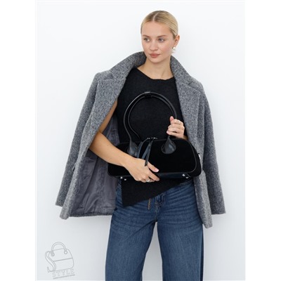 Сумка женская кожаная 91161MSS black Velina Fabbiano-Safenta