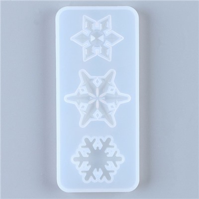 Молд силикон «Снежинка» 3 в1 от 2.4 до 3 см