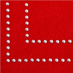 Набор салфеток сервировочных «Доляна. Стиль», 2 шт., красные, 30×45 см