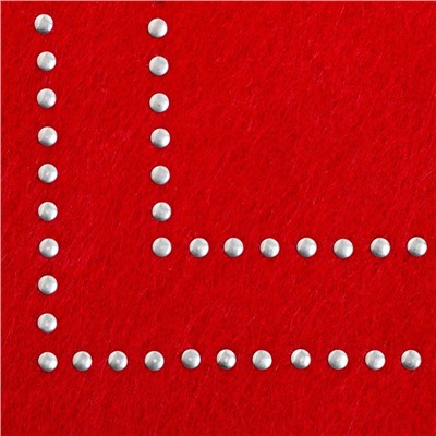 Набор салфеток сервировочных «Доляна. Стиль», 2 шт., красные, 30×45 см