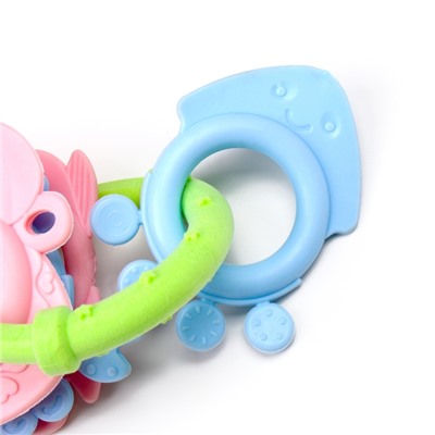 Игрушка для собак «Кольцо из морепродуктов», TPR + TPE, 12.5 см, микс цветов