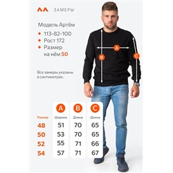 Мужской джемпер с круглым вырезом Happyfox