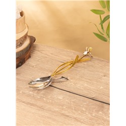 Ложка сервировочная «Лилия», нержавеющая сталь, латунь