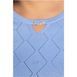 Блуза Нежный узор (голубая) Б14937-18М