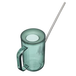 Лейка с длинным носиком, 1 л, без рассеивателя, зелёная, Greengo