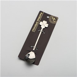 Ложка десертная из нержавеющей стали Magistro «Клевер», длина 12.5 см, цвет серебряный