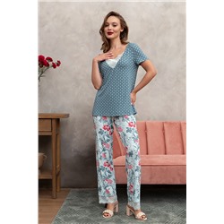 Комплект женский футболка, брюки Mia Cara SS23WJ334 Blueberry Night