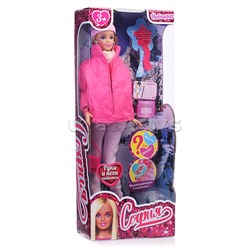 Кукла София 29 см. беременная (руки и ноги сгиб, акс, зимняя одежда) в коробке