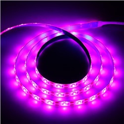 Фитолента для растений Luazon Lighting, светодиодная, 6.2 Вт, 1 м, IP65, 5 В, 60 LED/м, диммер, USB, SMD5050, мультиспектральная