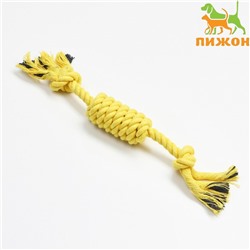 Игрушка канатная «Конфета», до 30 см, до 55 г, жёлтая