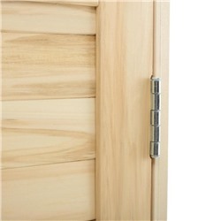 Дверь для бани и сауны «Эконом», 170×70 см, шпунтованная доска