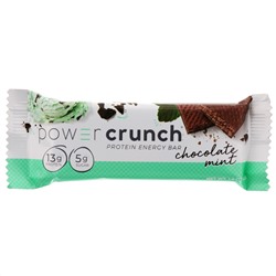 BNRG, Power Crunch, протеиновые энергетические батончики, шоколад и мята, 12 батончиков по 40 г (1,4 унции)