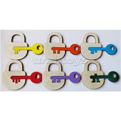 Сортер "Ключики и замочки" дер.