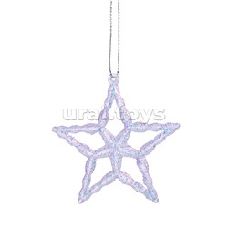 Набор новогодних украшений "Зимние звёздочки" (5 шт х 6 см)