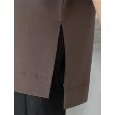 Футболка оверсайз с принтом стразами из премиального хлопка с эластаном