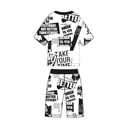 Комплект трикотажный для мальчиков: фуфайка (футболка), шорты