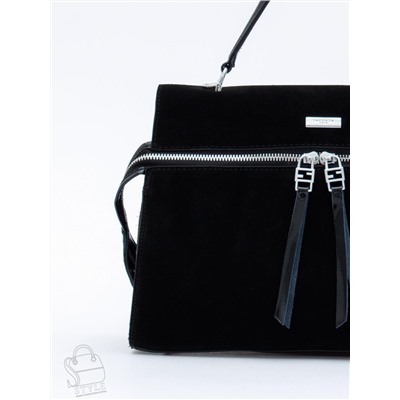 Сумка женская кожаная 9675MSS black Velina Fabbiano-Safenta в Новосибирске