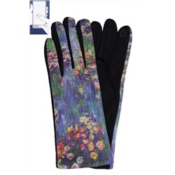 Перчатки жен. Warm Цветы сенсор