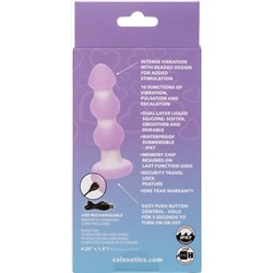 Сиреневая анальная пробка-ёлочка Beaded Probe - 10,7 см.