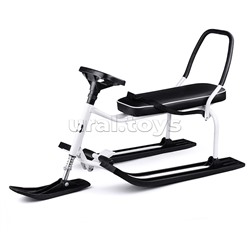 Игрушка Снегокат детский 501 "TANDEM" для двоих со складной спинкой (Белый)