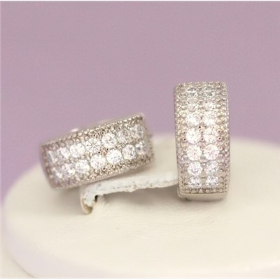 Серьги родий Н01-12384