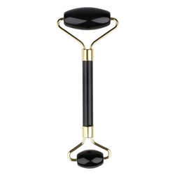 Nail Art Роликовый массажёр двусторонний, чёрный обсидиан 18473