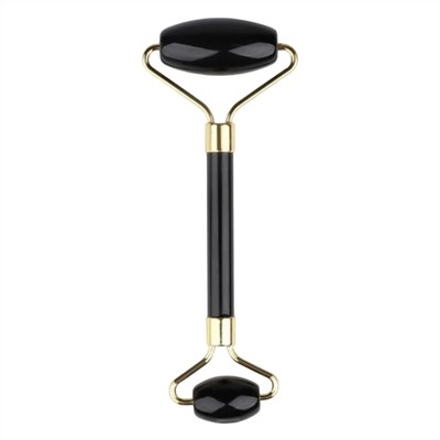 Nail Art Роликовый массажёр двусторонний, чёрный обсидиан 18473