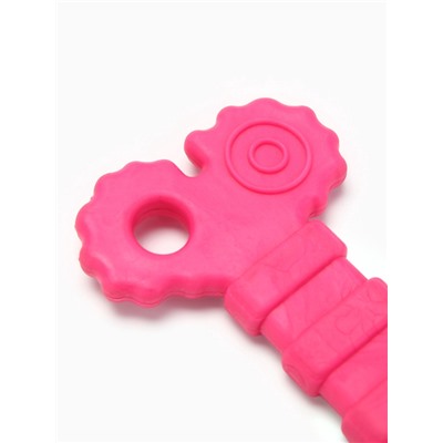 Жевательная игрушка для собак «Завитушки», 10 см, TPR, розовая