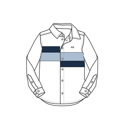 Рубашка текстильная для мальчиков (comfort fit)