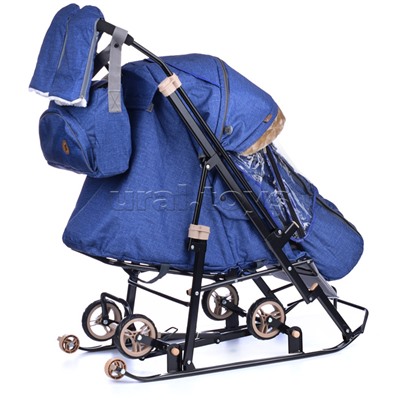 Санки-коляска "Glory" (синий)