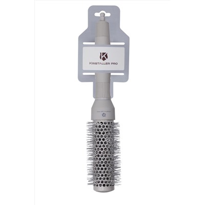 Kristaller Термобрашинг для укладки волос / Ceramic + Ionic TG-X27/32, 32 мм, серый KRISTALLER, 1111759