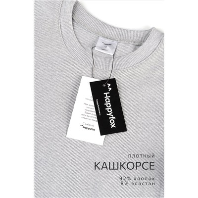 Женская футболка в рубчик Happyfox