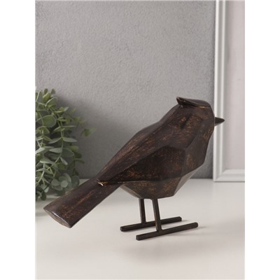 Фигурка полистоун «Чёрная птица. Грани», 24×9×16.5 см