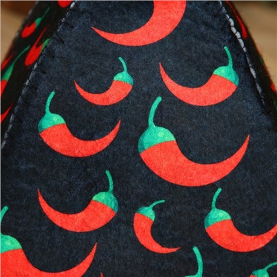 Шапка для бани и сауны «Перчик», полиэфир, шерсть, «Добропаровъ»