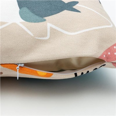 Наволочка декоративная «Этель. Веселый алфавит», 40×40 см, хлопок 100%