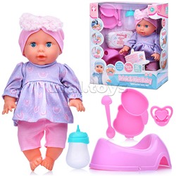 Пупс "Снежана" (пьет, писает) с аксессуарами, в коробке