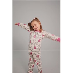 Пижама из футера с начесом для девочки Happyfox