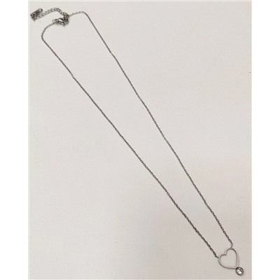 Кулон из стали "Сердце"  на цепочке