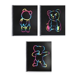 Тетрадь 80 листов, в клетку, на гребне Bear