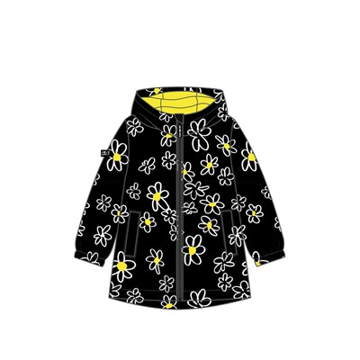 Куртка текстильная с полиуретановым покрытием для девочек (ветровка)