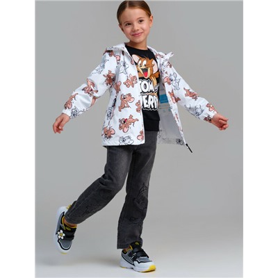 Куртка текстильная с полиуретановым покрытием для девочек (ветровка)