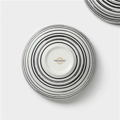 Салатники Magistro Hypnose, 650 мл, 14.7×7 см, набор 2 шт., фарфор, белые