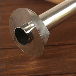 Нож фигурный для ананаса/нарезки фруктов, 9×25 см, чёрный