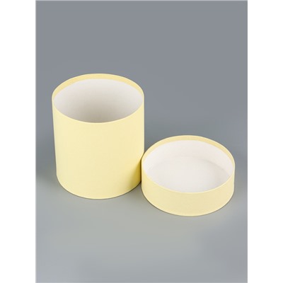 Набор круглых подарочных коробок «Лайм» 3 в 1 - 18×16×13 см