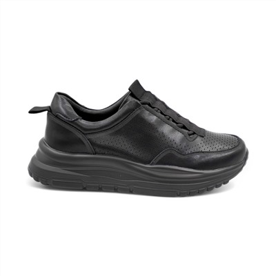 Кроссовки из натуральной кожи PDL250-5 черные