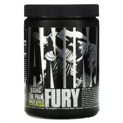 Universal Nutrition, Animal Fury, зеленое яблоко, 82,65 г