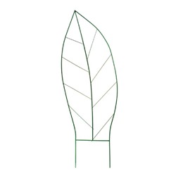 Шпалера, 187×60×1 см, металл, зелёная, «Лист»