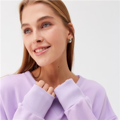 Костюм женский (свитшот, брюки) MINAKU: Casual Collection, сиреневый, размер 42