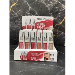 Набор перламутровых блесков для губ Miss Royal Lip Gloss Liquid, 6 шт
