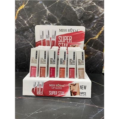 Набор перламутровых блесков для губ Miss Royal Lip Gloss Liquid, 6 шт